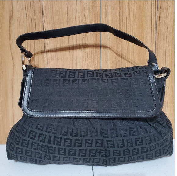 Fendi Handbags - FENDI Zucca Canvas Chef Shoulder Bag